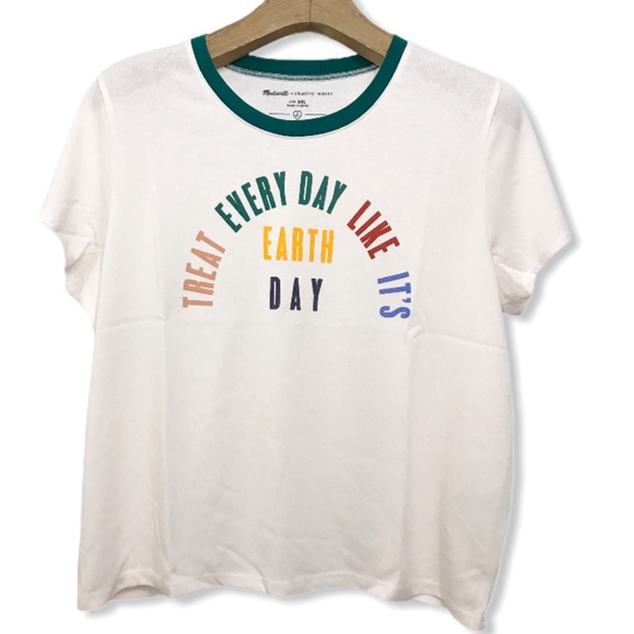 Madewell Earth Day T-Shirt Size Small and size large - Picture 2 of 7